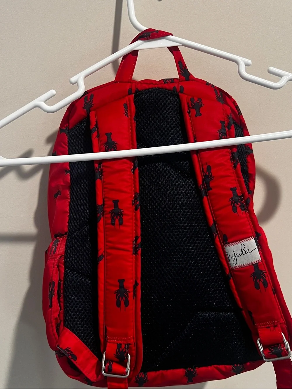 Ju-Ju-Be Kids Backpack in Cape Cod Red with Navy Print